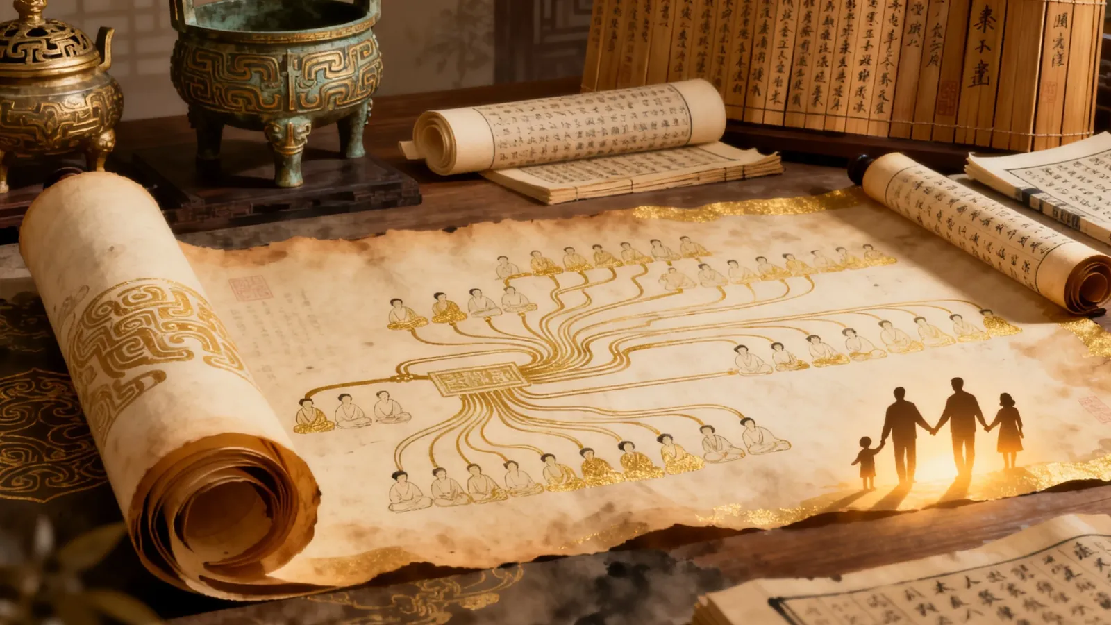 Chinese family tree book
