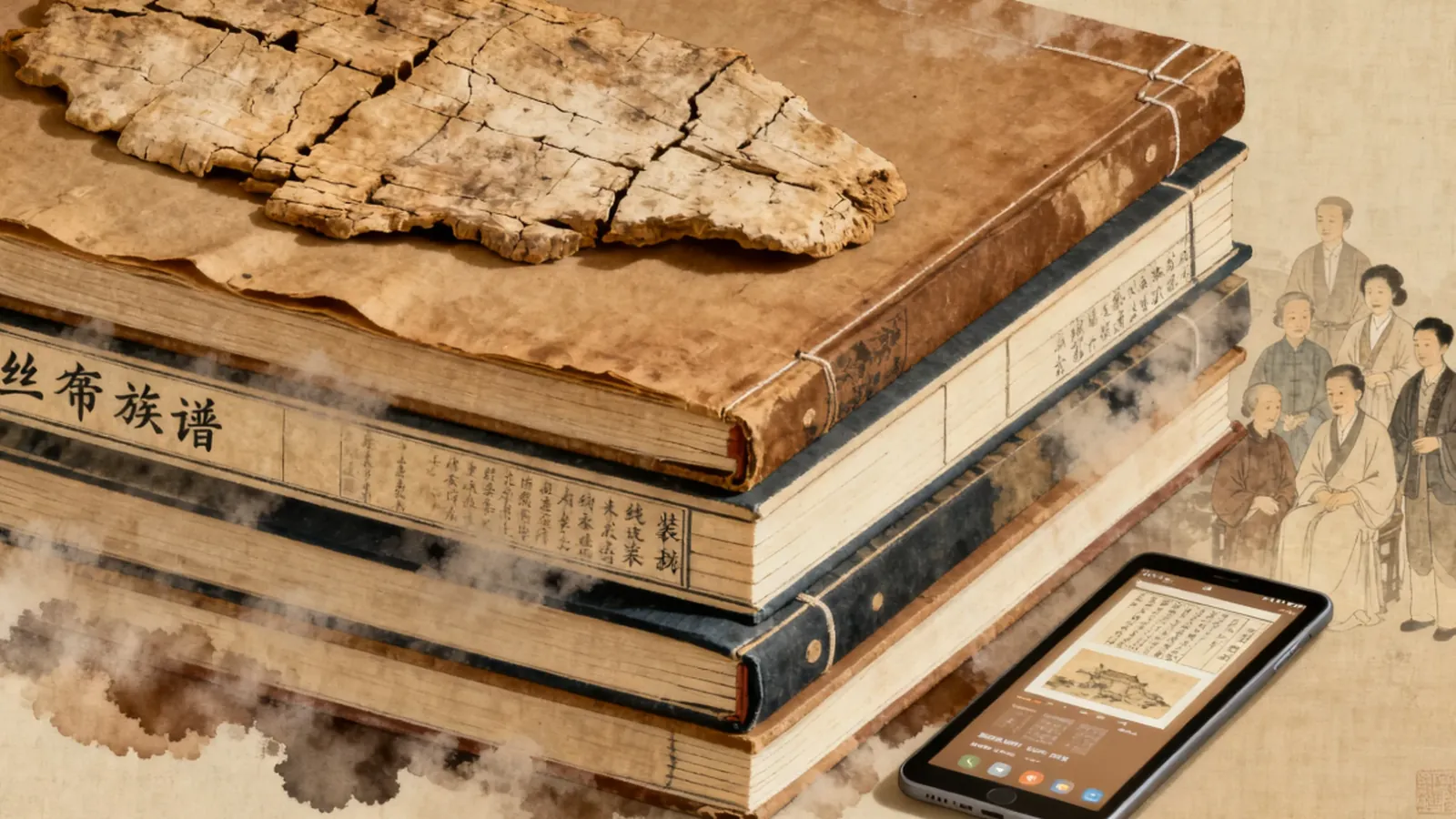 Chinese family tree book
